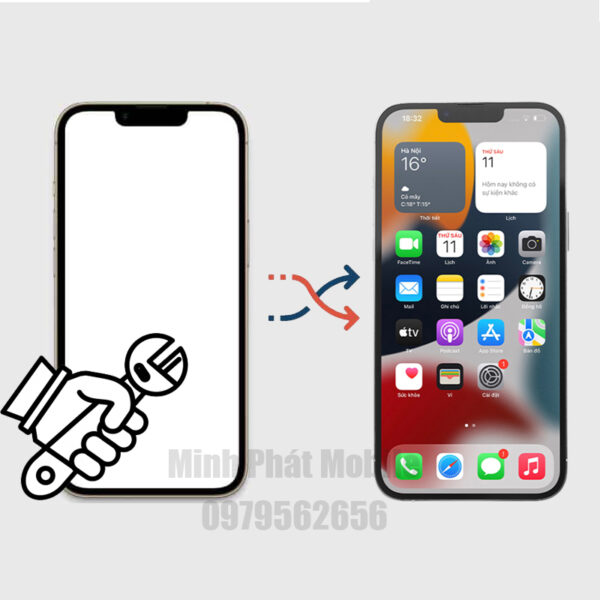 Sửa Iphone 13 Pro Max lỗi màn hình trắng - Minh Phát Mobile