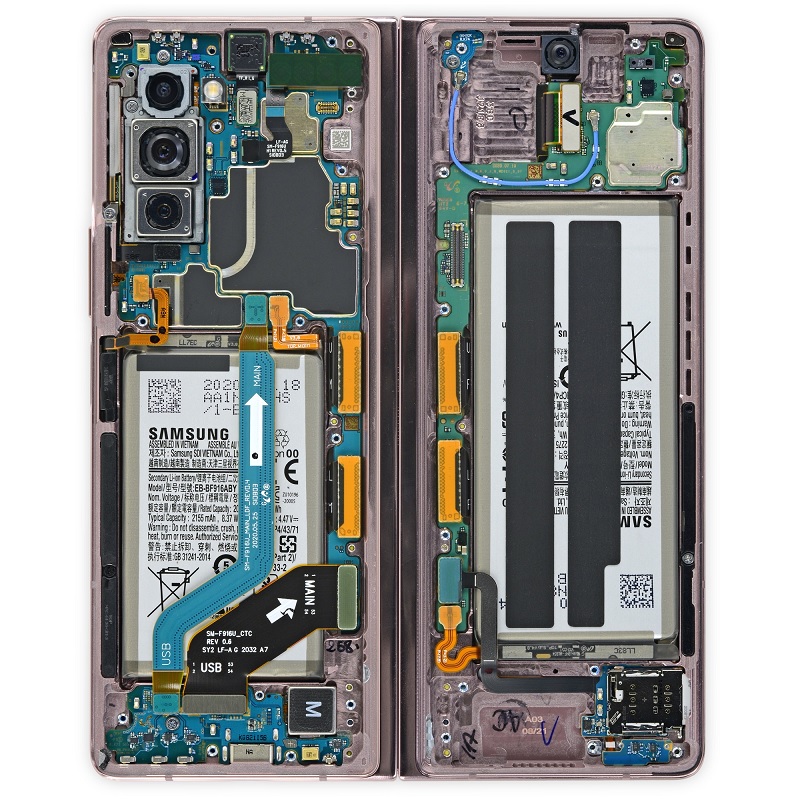 Thay cáp gập sườn SamSung Z Fold - Sua chua dien thoai Minh Phat Mobile HCM - Bac Lieu 0979150456 web https://minhphatmobile.com