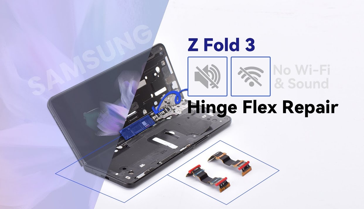 Thay cáp gập sườn SamSung Z Fold 3 - Sua chua dien thoai Minh Phat Mobile HCM - Bac Lieu 0979150456 web https://minhphatmobile.com